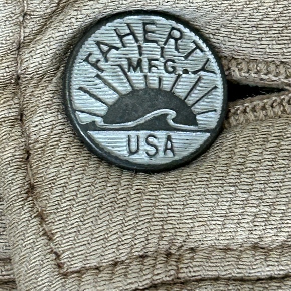 Faherty Men's Stretch Terry 5-Pocket Pant Slim Straight-Desert Khaki Sz 30 - Picture 6 of 16